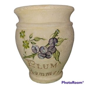 Vintage Eggshell Porcelain Vase Plum